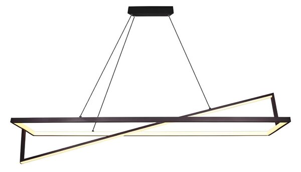LED Prigušivi luster na sajli LED/45W/230V 3000K 114 cm crna