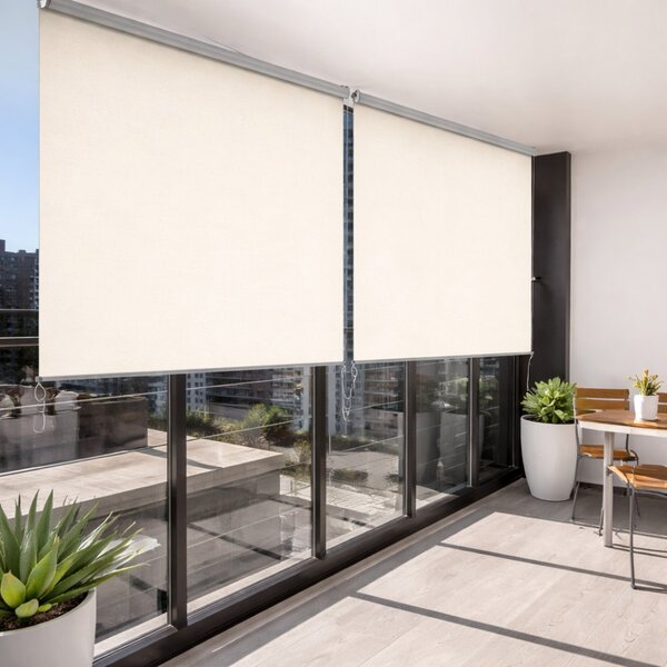 Vertikalna balkonska tenda 171 x 240 cm - rolo zavjesa za balkon i terasu, bež