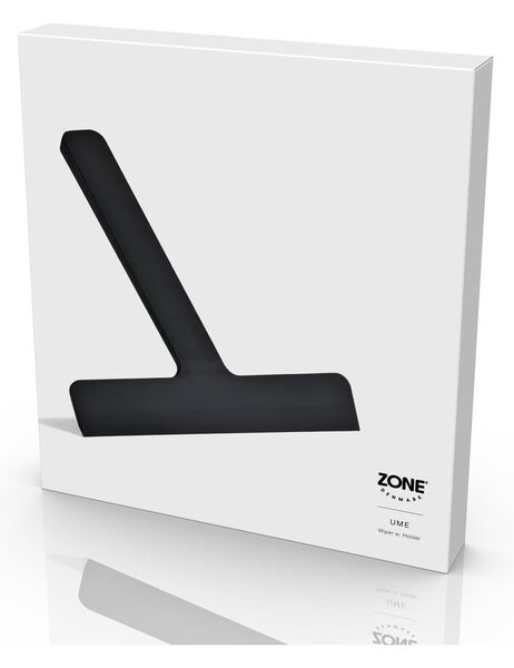 Crni brisač za stakla s držačem 22 cm Ume – Zone