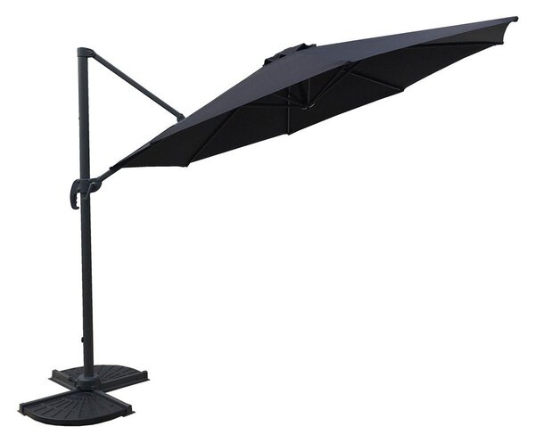 Sivi suncobran 300x300 cm Deluxe – Garden Pleasure