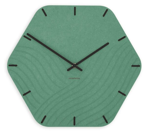 Zidni sat Luxhora Unda Mint Green 11 boja kazaljki