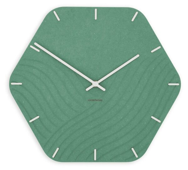 Zidni sat Luxhora Unda Mint Green 11 boja kazaljki