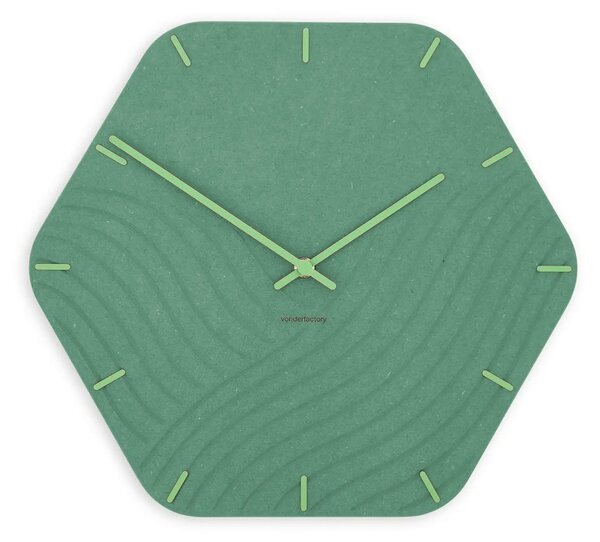 Zidni sat Luxhora Unda Mint Green 11 boja kazaljki