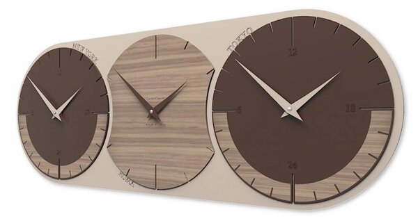 Zidni sat World Clock 3