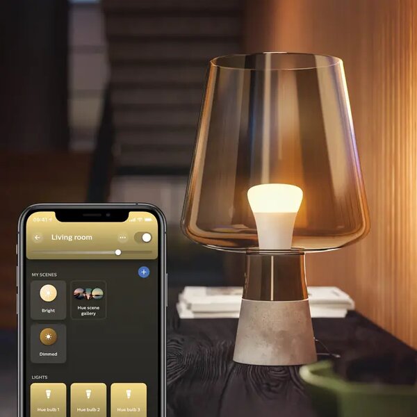 Philips Hue LED PAMETNA PRIGUŠIVA ŽARULJA E27 2700K 800 lm 2 KOM 8719514319028