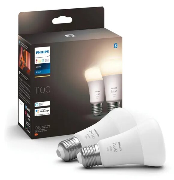 Philips Hue LED PAMETNA PRIGUŠIVA ŽARULJA E27 2700K 2 KOM 8719514289192