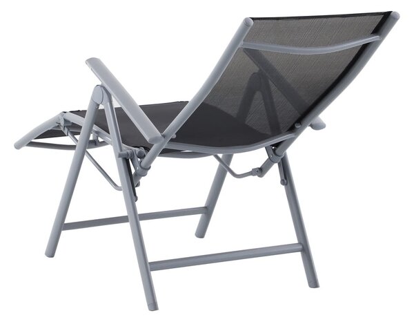 Crna metalna vrtna stolica Ariola – Garden Pleasure