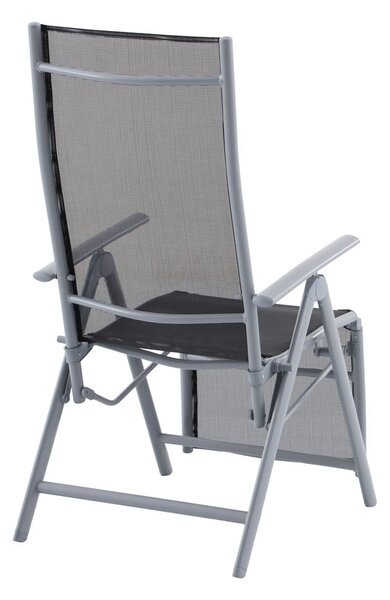 Crna metalna vrtna stolica Ariola – Garden Pleasure