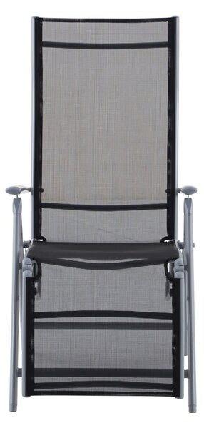 Crna metalna vrtna stolica Ariola – Garden Pleasure