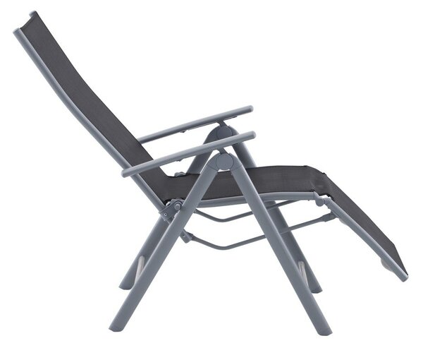 Crna metalna vrtna stolica Ariola – Garden Pleasure