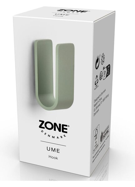 Metalna zidna kuka prljavo zelena Ume – Zone