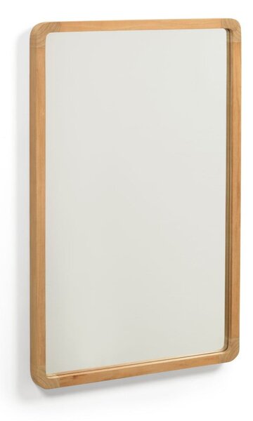 Zidno ogledalo s okvirom od masivnog drveta 45x70 cm Shamel – Kave Home