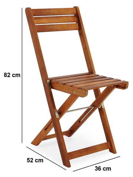 Casaria Balkonski set od akacijevog drveta