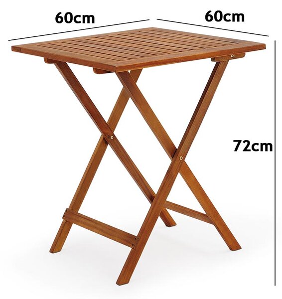 Casaria Balkonski set od akacijevog drveta