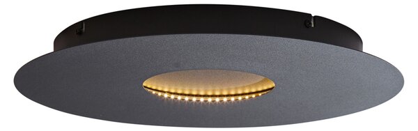 Moderna stropna svjetiljka crna 40 cm uklj. LED s 3-stupanjskim prigušivanjem - Morning