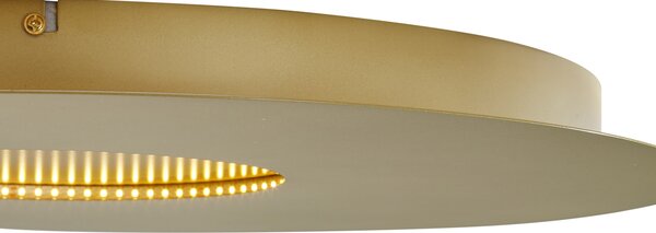 Moderna stropna svjetiljka zlatna 60 cm uklj. LED s mogućnošću prigušivanja u 3 koraka - Morning