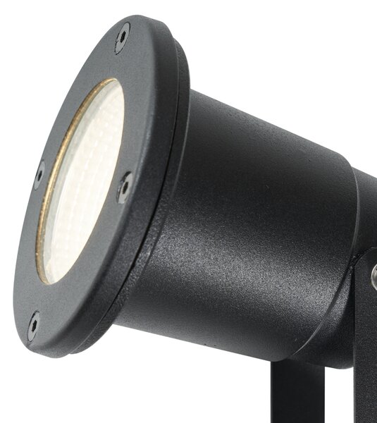 Moderni vrtni reflektor crni uklj. LED podesiv s kabelom i utikačem 250 cm IP65 - Basic