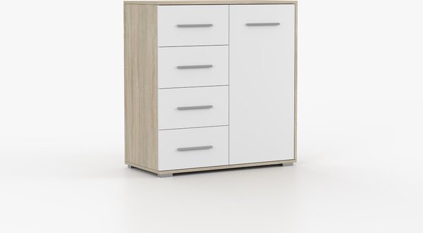 Komoda Fresi mini 1 (bijela + hrast sonoma)