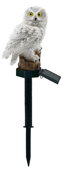 Solarna LED vrtna svjetiljka Bijele sove 43 cm 2W