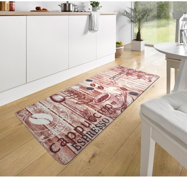 Smeđi kuhinjski tepih Hanse Home Delicious Coffee, 67 x 180 cm