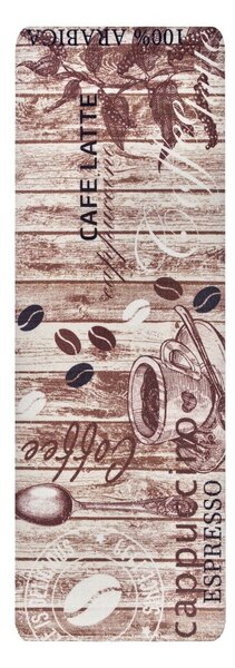 Smeđi kuhinjski tepih Hanse Home Delicious Coffee, 67 x 180 cm