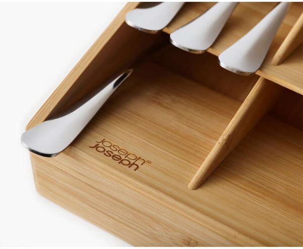 Organizator pribora od bambusa u prirodnoj boji 17,5 x 38 cm DrawerStore – Joseph Joseph