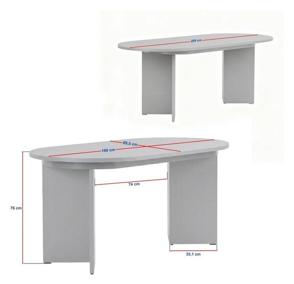 Proširiv blagovaonski stol s dodatnom pločom u dekoru oraha 90x160 cm Sorell – Kalune Design