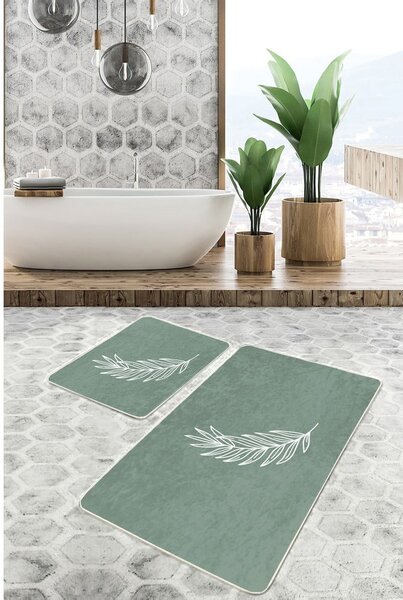 Zelene kupaonske prostirke u setu 2 kom 60x100 cm – Mila Home