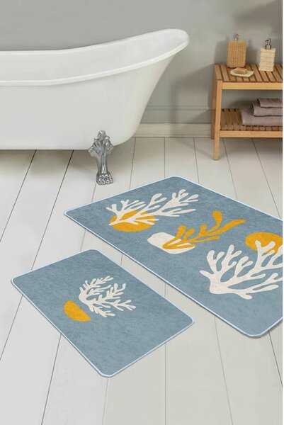 Plave kupaonske prostirke u setu 2 kom 60x100 cm – Mila Home
