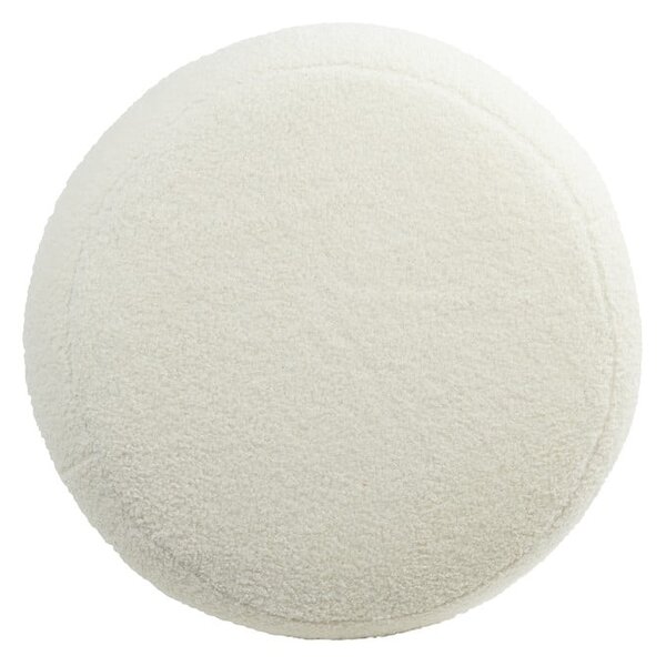 Bijeli tabure od bouclé tkanine Kimi – Light & Living