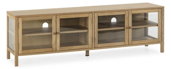 TV komoda u dekoru hrasta u prirodnoj boji 160x50x40 cm Ceci – MOME