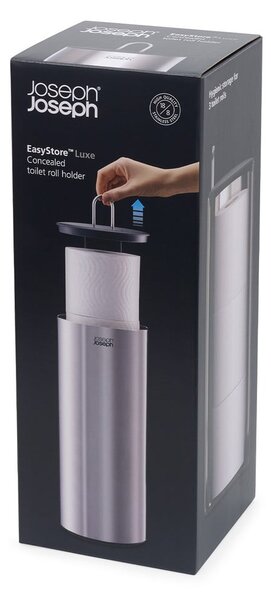 Metalni držač za WC papir u srebrnoj boji Luxe – Joseph Joseph