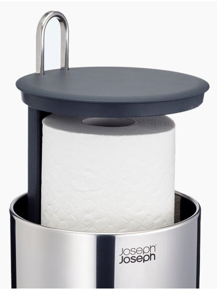Metalni držač za WC papir u srebrnoj boji Luxe – Joseph Joseph