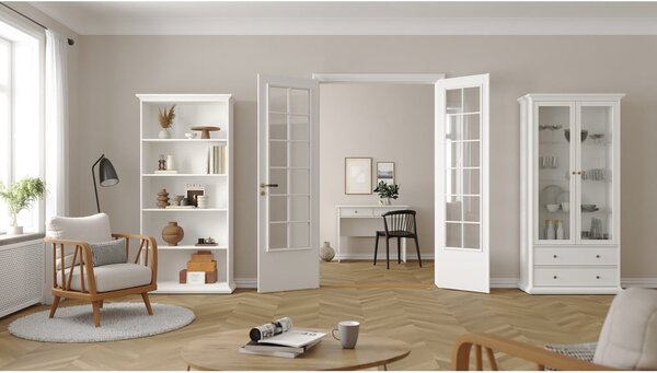 Bijela biblioteka 96x201 cm Paris – Tvilum