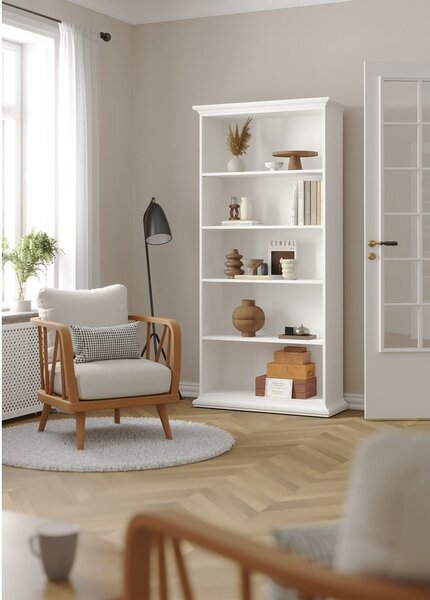 Bijela biblioteka 96x201 cm Paris – Tvilum