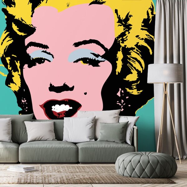 Tapeta kultna Marilyn Monroe u pop art dizajnu