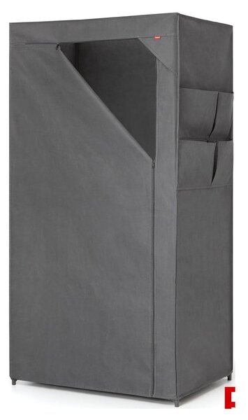 Sivi tekstilni ormar 79x155 cm – Rayen