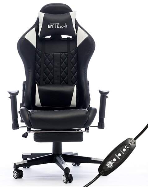 Bytezone CARBON, gaming stolica s masažnim jastučićem i Bluetooth ...