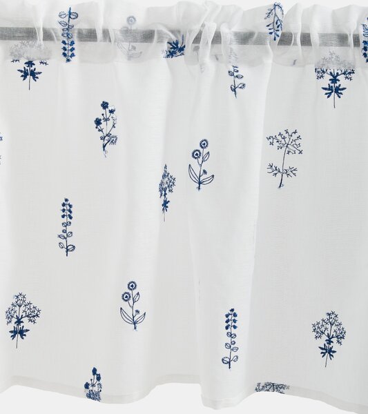 Sinsay - Set kratkih zavjesa s vezenim cvjetnim uzorkom 2 pack