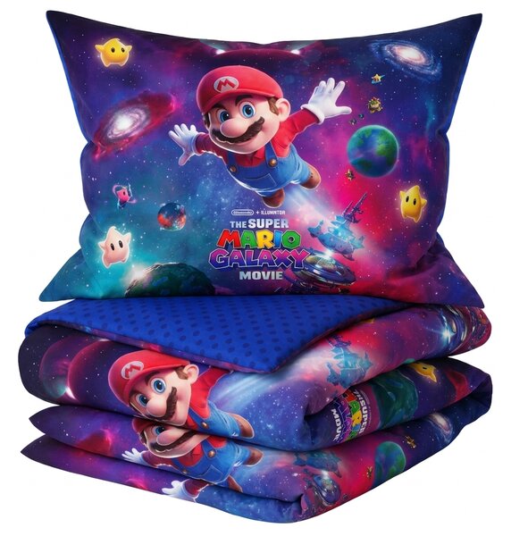 3D Pamučna posteljina MARIO GALAXY šarena, 100% pamuk Dimenzije posteljine: 70 x 80 cm | 140 x 200 cm