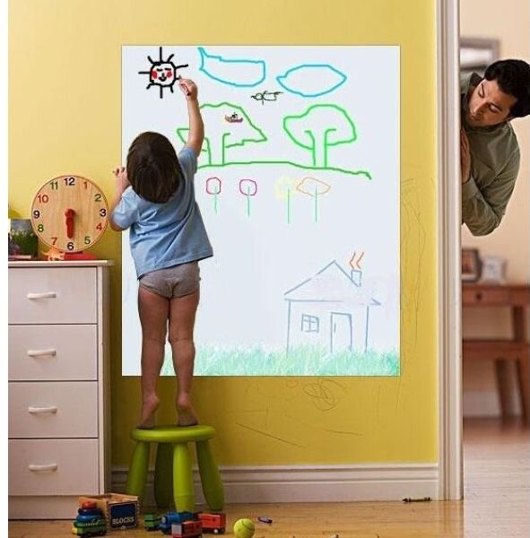 Bijela naljepnica za zid za pisanje flomasterom 45x200cm