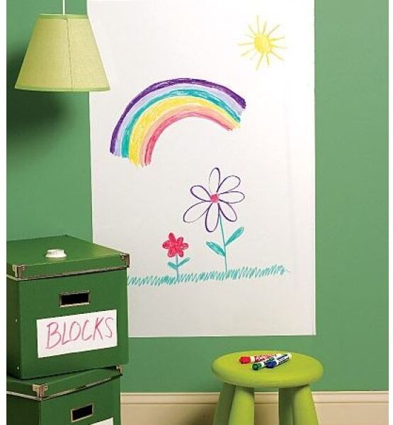 Bijela naljepnica za zid za pisanje flomasterom 45x200cm