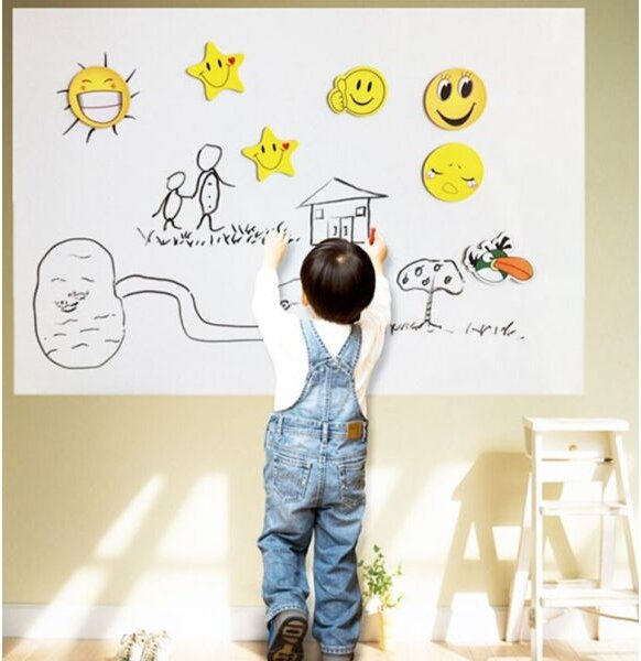 Bijela naljepnica za zid za pisanje flomasterom 45x200cm