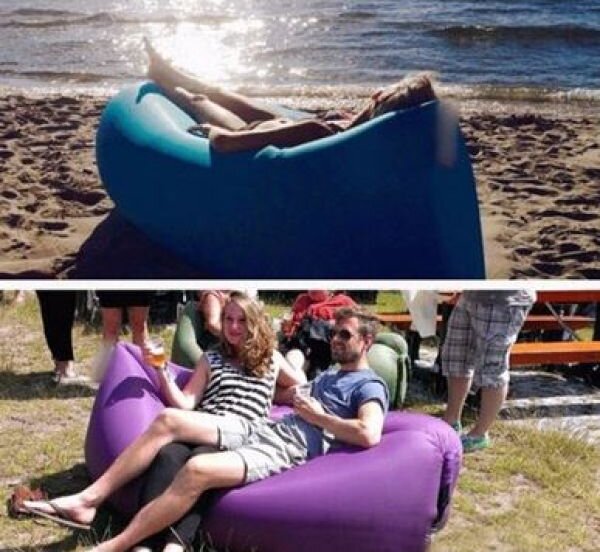 Air sofa - lako se puni zrakom i u samo par sekundi spremna HIT PROIZVOD