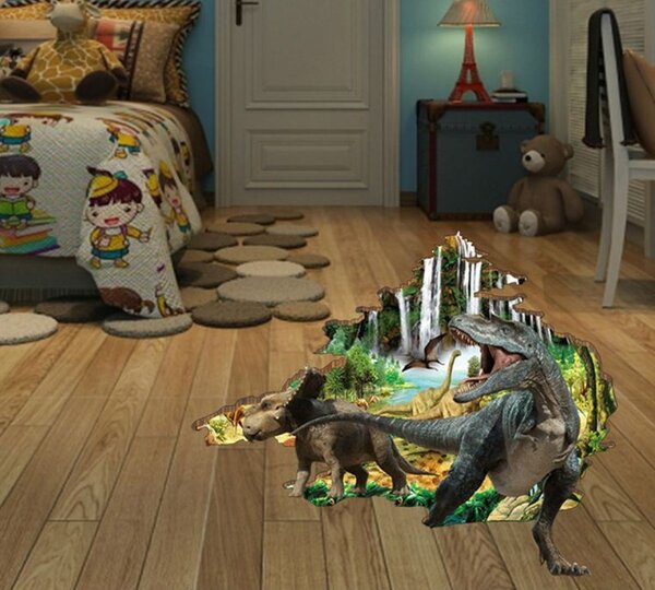 3D Jurassic Park Dinosaur zidna naljepnica 100 x 86 cm