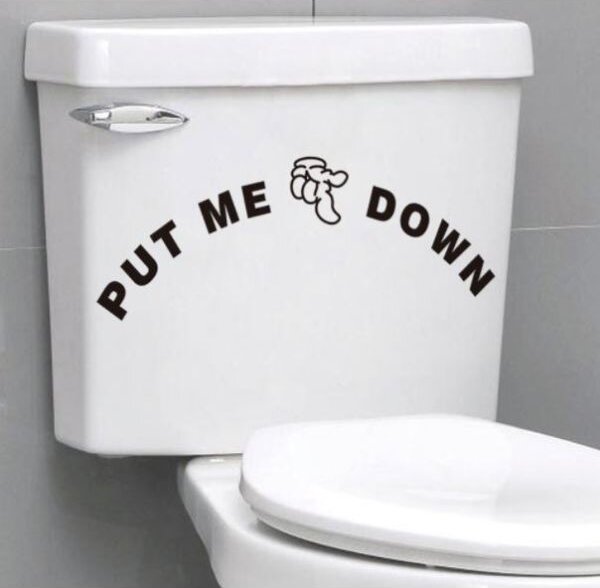 Naljepnica za zid, kupaonu, za wc školjku