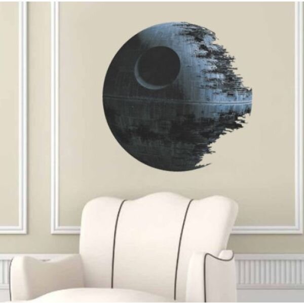 3D Death Star naljepnica za zid 45x45cm