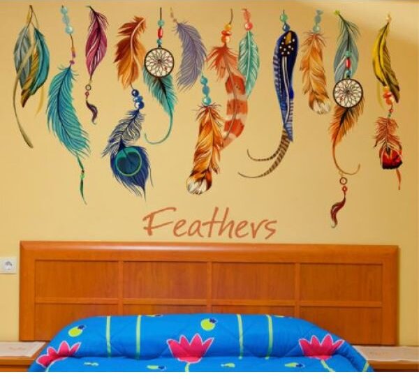 Zidna naljepnica Feathers