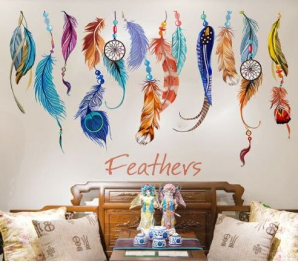 Zidna naljepnica Feathers