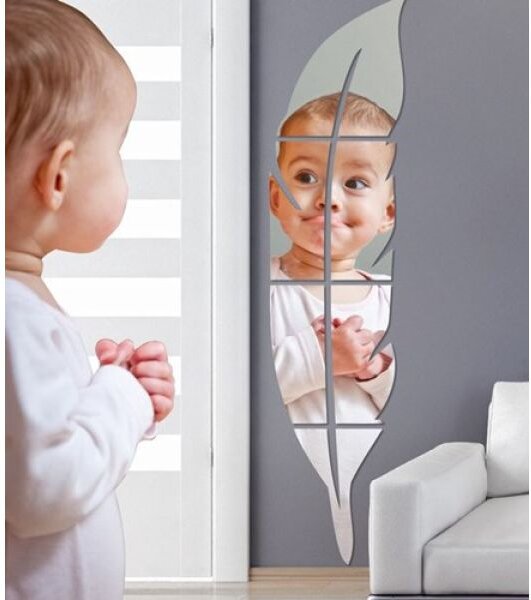 Zrcalna naljepnica za zid 120cm